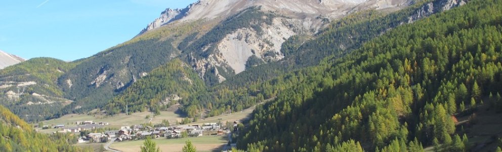 La Chalp d'Arvieux avec la montagne de Côte Belle (Queyras)