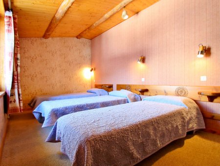 Chambre avec deux lits simples du Chatelet, maisonnette indépendante 8835 pour 5 personnes