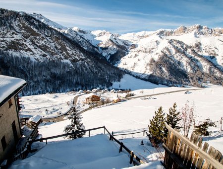 La vue en hiver du Chatelet, maisonnette indépendante 8835 pour 5 personnes
