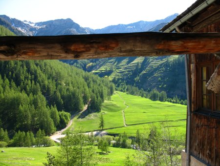 vue exterieur petit studio chalet rochebrune