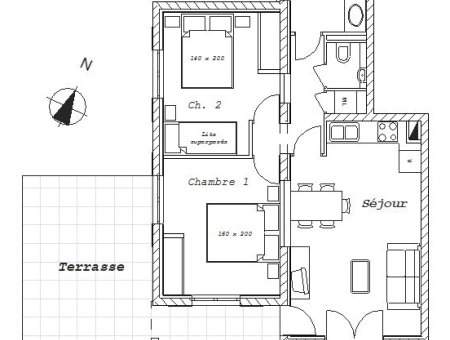 Plan de l'appartement Marmotte