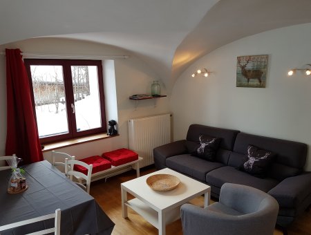 Salon Appartement CôteBelle La Girandole Arvieux en Queyras