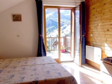 Accès au balcon depuis la chambre