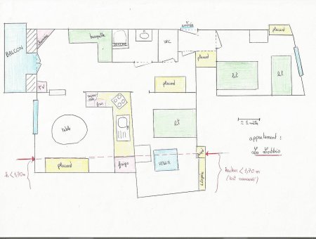 Plan de l'appartement