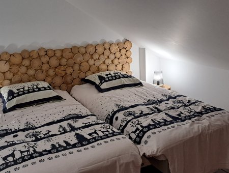 chambre 2  lits ou lit en 180