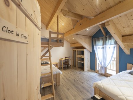Exemple de chambre avec couchages simples