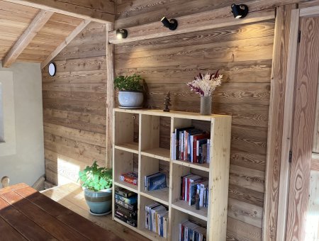 Chalet soleniou - l'espace détente au niveau RDC