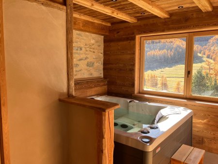 Chalet soleniou - le spa au niveau N-1