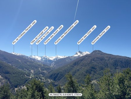 Situation Chalet Agnel La Rua de Molines en Queyras jusque 8 personnes 125m²