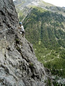 Via ferrata de Combe la Roche à Arvieux