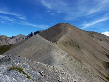Col Girardin entre Ceillac et l'Ubaye : vu sur la tête de Girardin