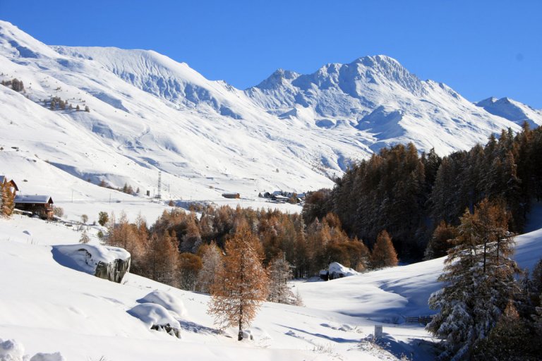 Le Grand Queyras (Molines-en-Queyras) en costume hivernal
