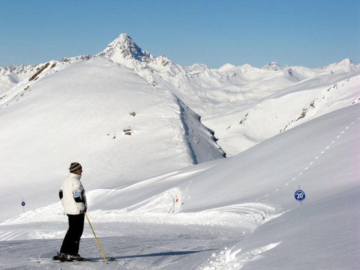 Le pic de Rochebrune (Arvieux) en hiver