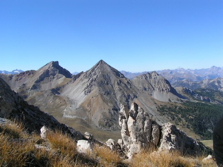 Clot la Cîme depuis la station de ski de la Chalp d'Arvieux