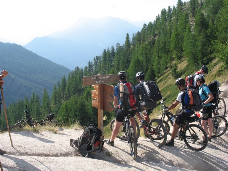 VTT au col Tronchet à Arvieux