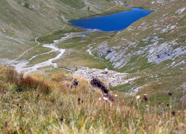 Le lac Foréant à Ristolas (Queyras, Hautes Alpes)