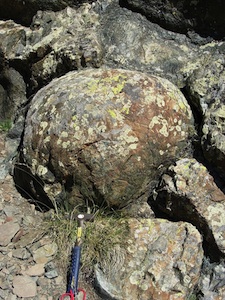 Geologia sul posto : basalto in cuscinetto