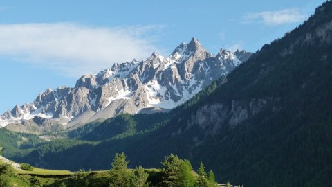 Die Bergkette Font Sancte ist der Höchste Gebirge im Queyras