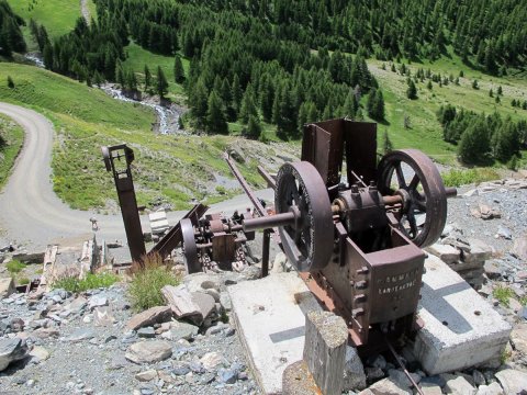 Broyeur à la mine de cuivre de Saint-Véran (Queyras, Hautes Alpes)