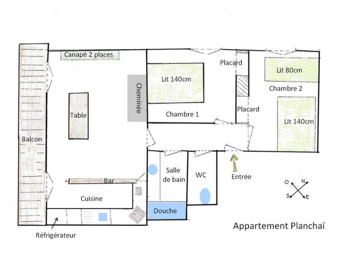 Plan de cet appartement